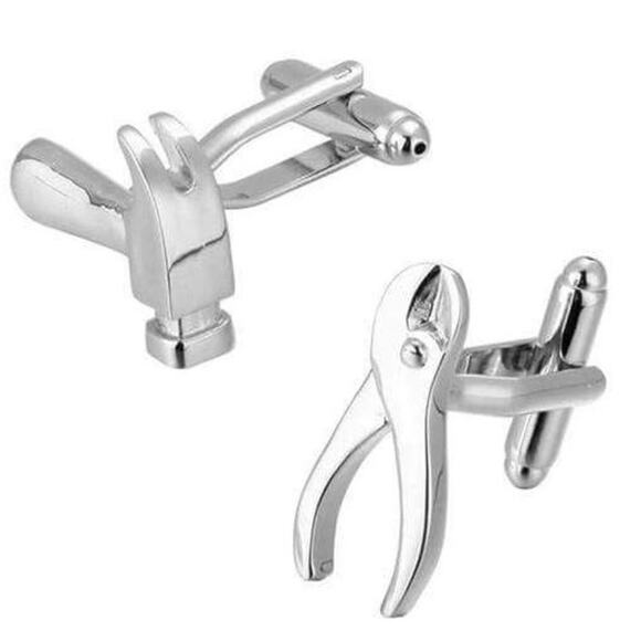 Hammer and Pliers Cufflinks - Picture 1 of 2